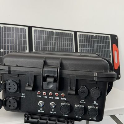 एसी शुद्ध साइन वेव आउटपुट 3000W आउटडोर के लिए पोर्टेबल सोलर चार्जर लिथियम पावर स्टेशन