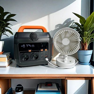 राष्ट्रीय मानक एसी सॉकेट के साथ 600W नारंगी घरेलू आपातकालीन सौर जनरेटर