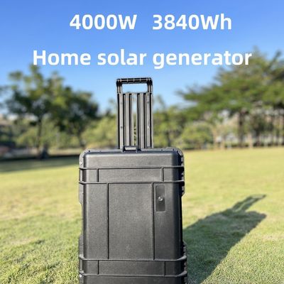 बाहरी ऊर्जा भंडारण LiFePO4 बैटरी 4000W पोर्टेबल सौर पैनल कैंपिंग पावर स्टेशन