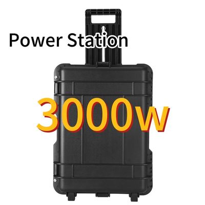 बहु सुरक्षा कार्य के साथ आउटडोर घरेलू सौर ड्रोन पावर स्टेशन 3000W