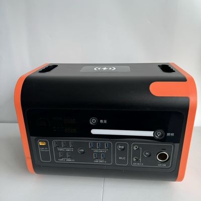 उच्च शक्ति 2200W सभी एसी आउटपुट सॉकेट के साथ पोर्टेबल सौर आपातकालीन शिविर स्टेशन