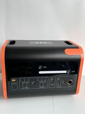 800W सौर चार्जिंग आउटडोर पिकनिक पावर मोबाइल 2200W पावर स्टेशन टेप डिस्प्ले के साथ
