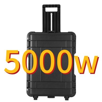 कार चार्जिंग 5000W/100ah बड़ी क्षमता वाली लिथियम बैटरी आउटडोर के लिए सौर ऊर्जा स्टेशन