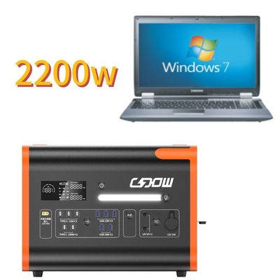 2000W/2200W/2048wh शुद्ध साइन वेव इन्वर्टर वेवफॉर्म के साथ पोर्टेबल कैंपिंग ऊर्जा भंडारण पावर स्टेशन