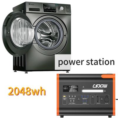 2000W/2200W/2048wh शुद्ध साइन वेव इन्वर्टर वेवफॉर्म के साथ पोर्टेबल कैंपिंग ऊर्जा भंडारण पावर स्टेशन