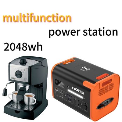 2200W/2048wh 40ah आउटडोर एडवेंचर पोर्टेबल पावर स्टेशन के साथ और टिकाऊ जीवन काल