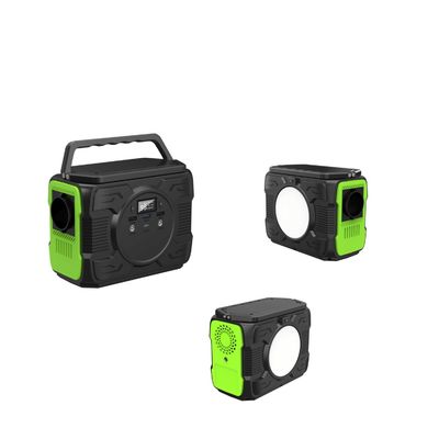 एलईडी लाइट एसी आउटपुट पावर 5V-20V/2A एडाप्टर इनपुट के साथ पोर्टेबल सोलर पावर स्टेशन 200W