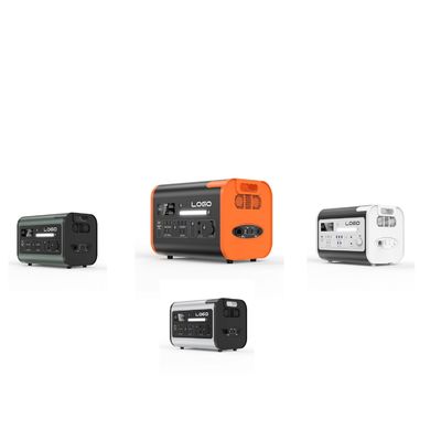 पोर्टेबल पावर स्टेशन 1500W/2200W/3000W सभी एसी आउटपुट सॉकेट के साथ ब्लैक ऑरेंज