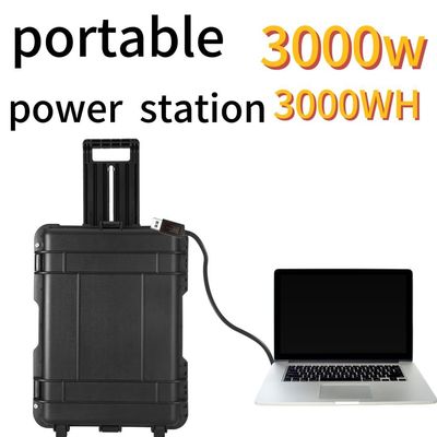 बहु सुरक्षा कार्य के साथ 2000W/3000W आउटडोर आपातकालीन पोर्टेबल पावर स्टेशन
