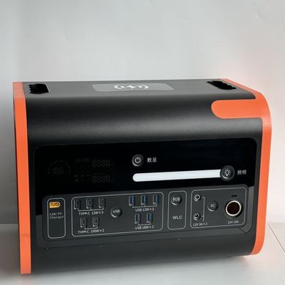 1000W पोर्टेबल जनरेटर आउटडोर डीसी एसी इनपुट आउटपुट 2200W पावर स्टेशन लंबे समय तक चलने के लिए