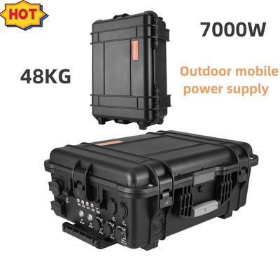 7000W कैम्पिंग सोलर पोर्टेबल चार्जिंग पावर स्टेशन 15A मैक्स एसी आउटपुट करंट के साथ