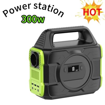 आउटडोर कैम्पिंग पोर्टेबल पावर स्टेशन 300W/1200W रिचार्जेबल बैटरी क्षमता के साथ