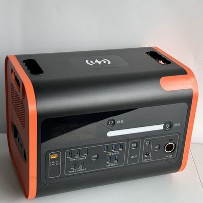 2200W निरंतर शक्ति 4000W उच्च क्षमता नारंगी आउटडोर वाहन बिजली स्टेशन चला सकते हैं