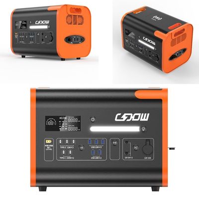 110V/220V/2200W लिथियम बैटरी आपातकालीन आउटडोर मोबाइल पावर पोर्टेबल पावर स्टेशन
