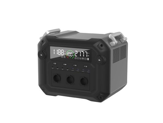 2500W AC आउटपुट पावर पोर्टेबल पावर स्टेशन Un38.3 आउटडोर यात्रा के लिए MSDS प्रमाणीकरण