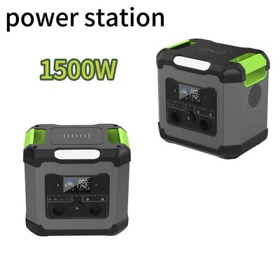 आउटडोर कैंपिंग ST15 1500W पोर्टेबल पावर स्टेशन 110V/220V सोलर पैनल चार्जिंग के साथ
