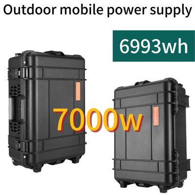 बाहरी घरेलू जरूरतों के लिए 8000W पीक पावर AC LiFePO4 सोलर जनरेटर पावर स्टेशन