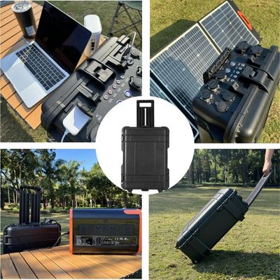 बाहरी घरेलू जरूरतों के लिए 8000W पीक पावर AC LiFePO4 सोलर जनरेटर पावर स्टेशन