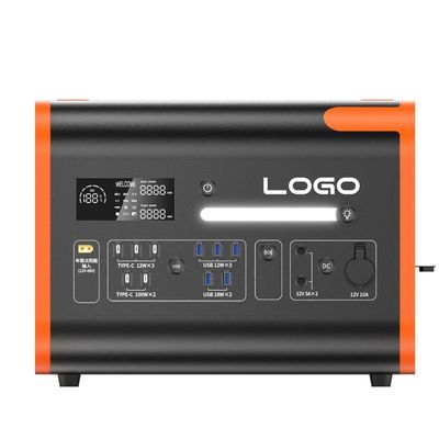 सुरक्षित और टिकाऊ लिथियम आयरन फॉस्फेट बैटरी भंडारण के साथ 2200W सौर ऊर्जा स्टेशन