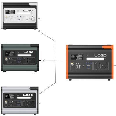 2400W पोर्टेबल कैम्पिंग सोलर पावर स्टेशन LiFePO4 और AC आउटपुट वोल्टेज 220V±5% के साथ