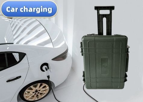 आउटडोर कैम्पिंग होम सोलर के लिए पोर्टेबल पावर स्टेशन 6000W/7000W बड़ी क्षमता कॉम्पैक्ट