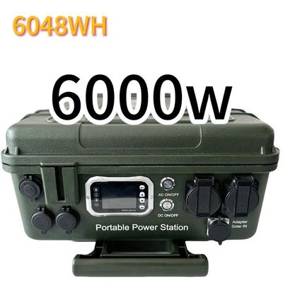 आरवी सौर चार्जिंग उच्च क्षमता 6000W/6048wh पावर स्टेशन ABS मध्य फ्रेम के साथ