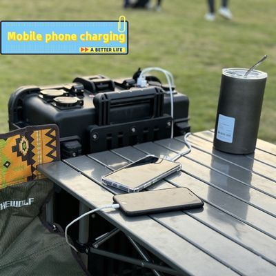 ब्लैक सुपर लार्ज पोर्टेबल पावर स्टेशन 3kw/4kw/5kw/6kw/7kw आपातकालीन ऊर्जा भंडारण