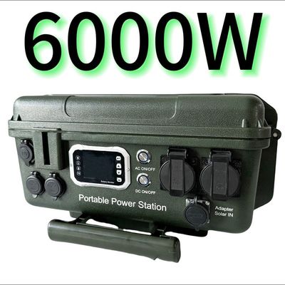 एमपीपीटी नियंत्रक 6000W/6048wh उत्पाद के लिए पोर्टेबल एसी/डीसी आउटडोर मोबाइल पावर स्टेशन