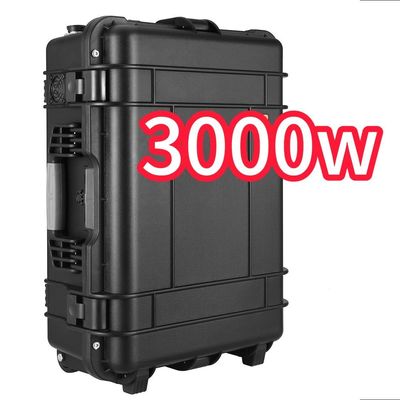 घर के बाहरी स्टेशन के लिए अनुकूलन योग्य ब्लैक 3000W मोबाइल पावर डिस्काउंट पर