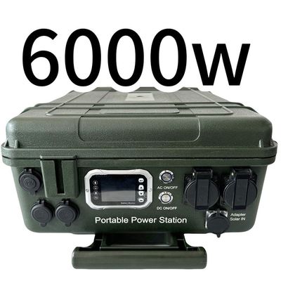 6048wh बड़ी क्षमता मोबाइल पावर सोलर जनरेटर उच्च मांग के लिए 6000W बिजली स्टेशन