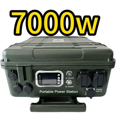 एसओसी रेंज 5%-95% आउटडोर आपातकालीन बिजली आपूर्ति 7000W घरेलू पोर्टेबल पावर स्टेशन