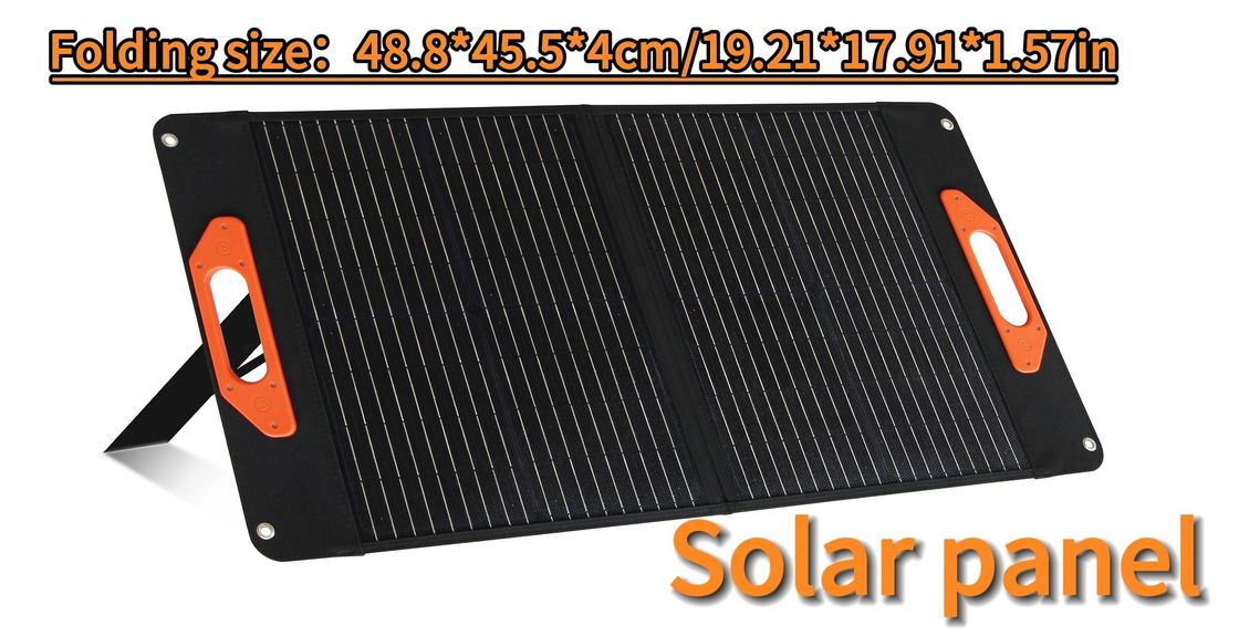 मोबाइल पावर 60W फोल्डेबल सोलर पैनल 30W*2PCS सेल और बिक्री के बाद सेवा के साथ