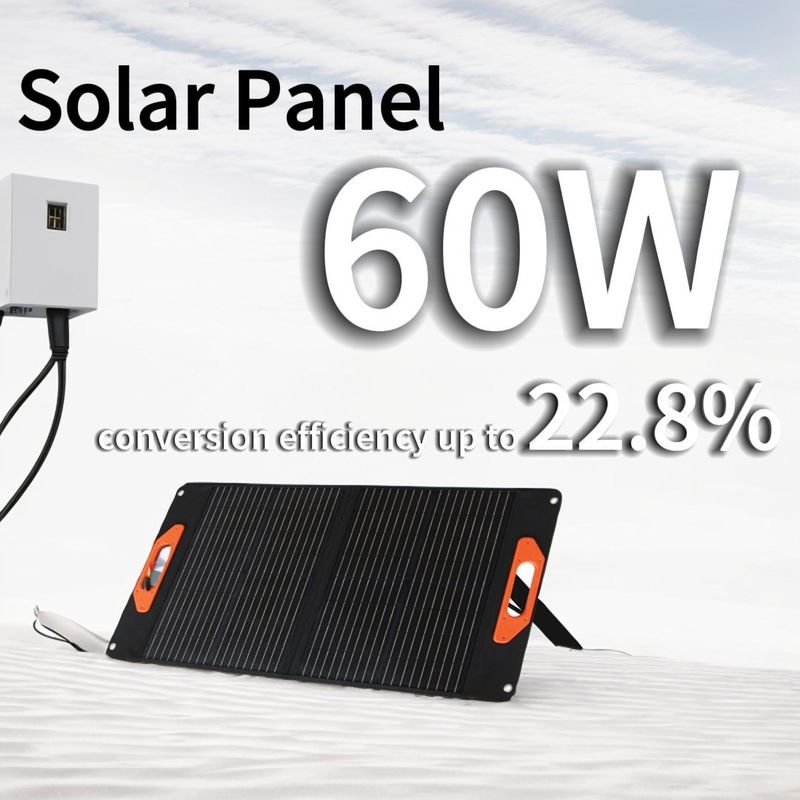 30W*2PCS 56*63*4.5cm फोल्डिंग साइज के साथ होममेड सोलर पैनल