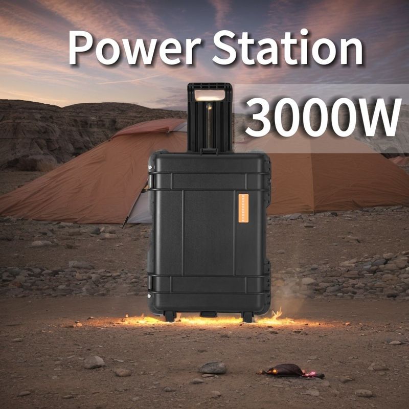 आउटडोर कैम्पिंग यात्रा नौकायन सड़क-साहसिक के लिए 3000W सौर पोर्टेबल पावर बैंक