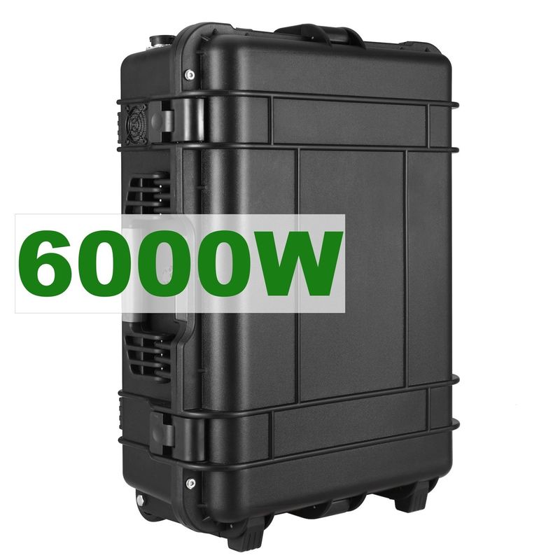 6000W टर्नरी लिथियम बैटरी सौर जनरेटर आउटडोर गतिविधियों के लिए बिजली स्टेशन
