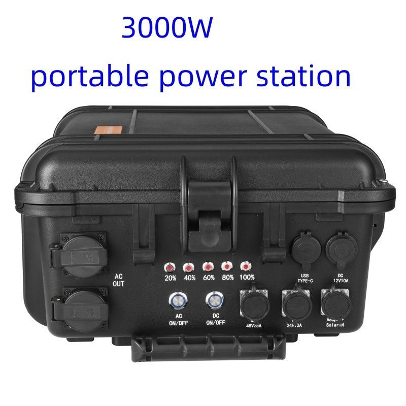 अनुकूलन विकल्प बाहरी ऊर्जा भंडारण के लिए 3000W पोर्टेबल सौर ऊर्जा स्टेशन