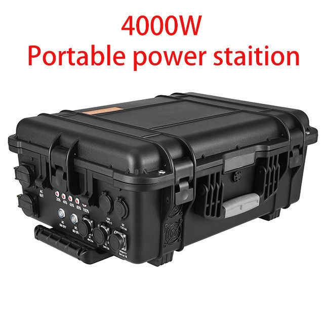 6-7 घंटे चार्जिंग समय 4kw आउटडोर मोबाइल पावर 50Hz 110V/220V LiFePO4 आपातकालीन बिजली स्टेशन