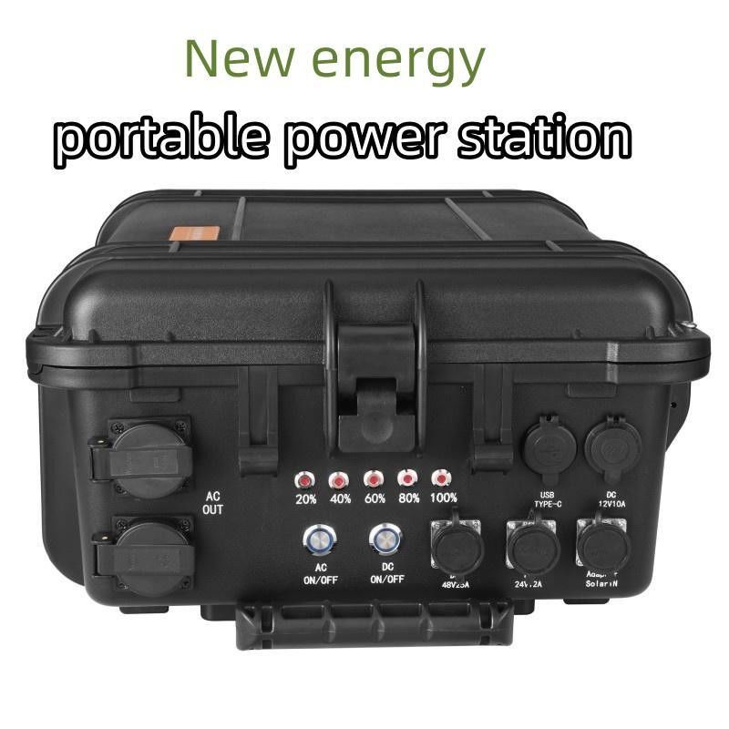 टर्नरी लिथियम बैटरी आउटडोर कैंपिंग ड्रोन फोटोग्राफी के लिए 6000W सौर जनरेटर