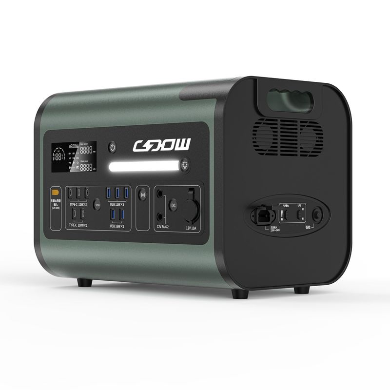 1800W-2400W सौर चार्जिंग जनरेटर LiFePO4 बैटरी पोर्टेबल मोबाइल पावर होम पावर