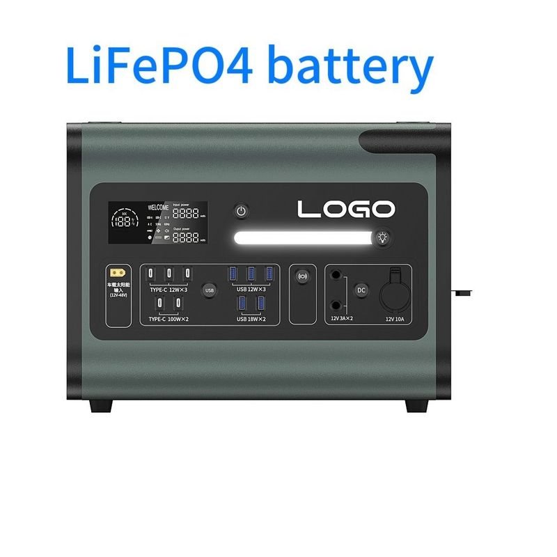 आपातकालीन यात्रा बैकअप के लिए 300W 500W 1800W पोर्टेबल रिचार्जेबल सोलर पावर स्टेशन