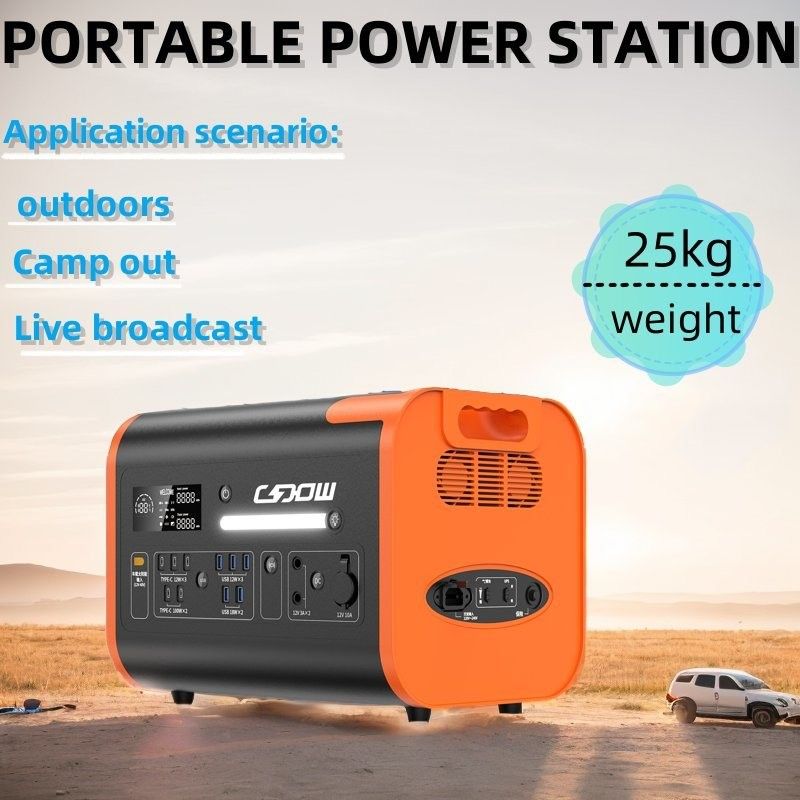 सौर पवन ऊर्जा संयंत्र के लिए 600W 1800W 2000W पोर्टेबल लिथियम आयरन फॉस्फेट बैटरी