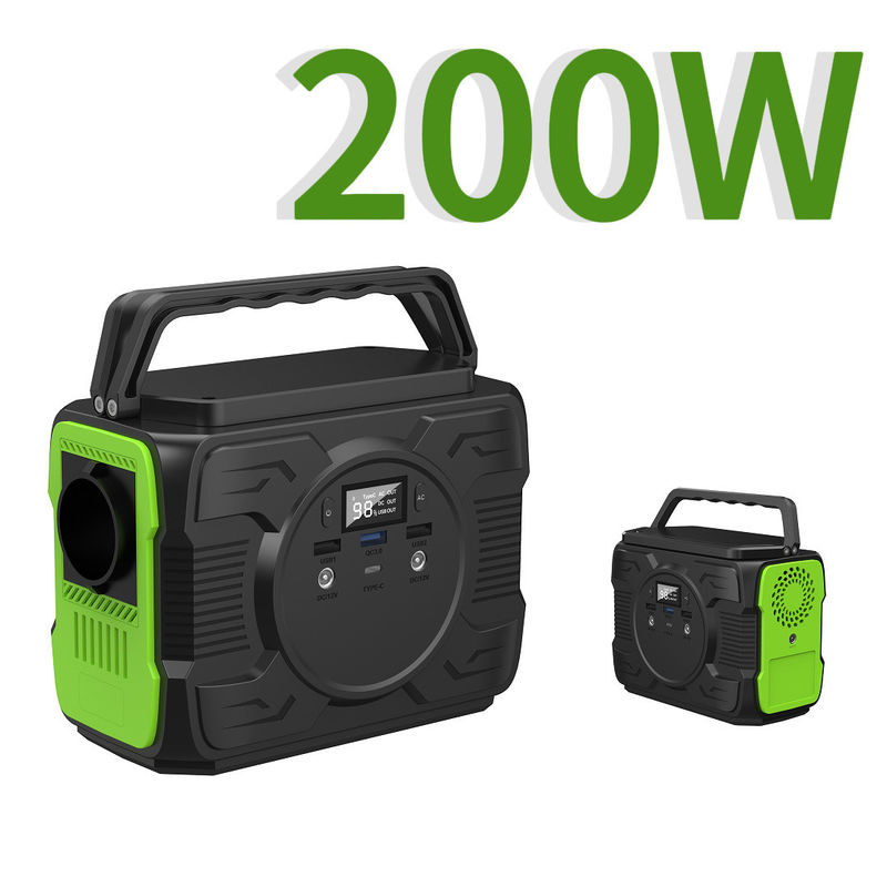 QC3.0 आउटपुट 9V/2A और नाममात्र क्षमता 173wh के साथ पोर्टेबल पावर जनरेटर 200W