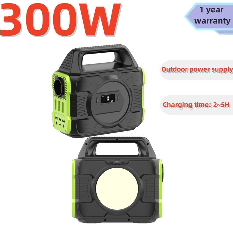 सभी संगत ब्रांडों के लिए 300W आउटडोर स्टैंडबाय पोर्टेबल पावर स्टेशन सोलर जनरेटर