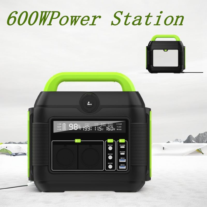 आउटडोर कैंपिंग में ऊर्जा भंडारण के लिए 600W S6 MPPT पोर्टेबल मोबाइल पावर