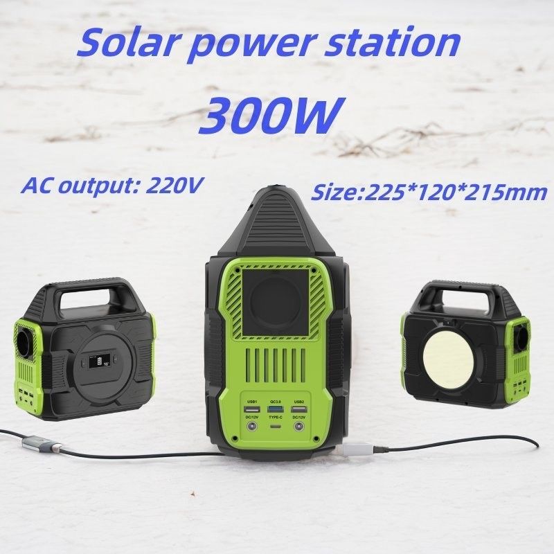 नवीकरणीय ऊर्जा भंडारण आउटडोर कैंपिंग और ड्रोन चार्जिंग के लिए 300W पोर्टेबल जनरेटर