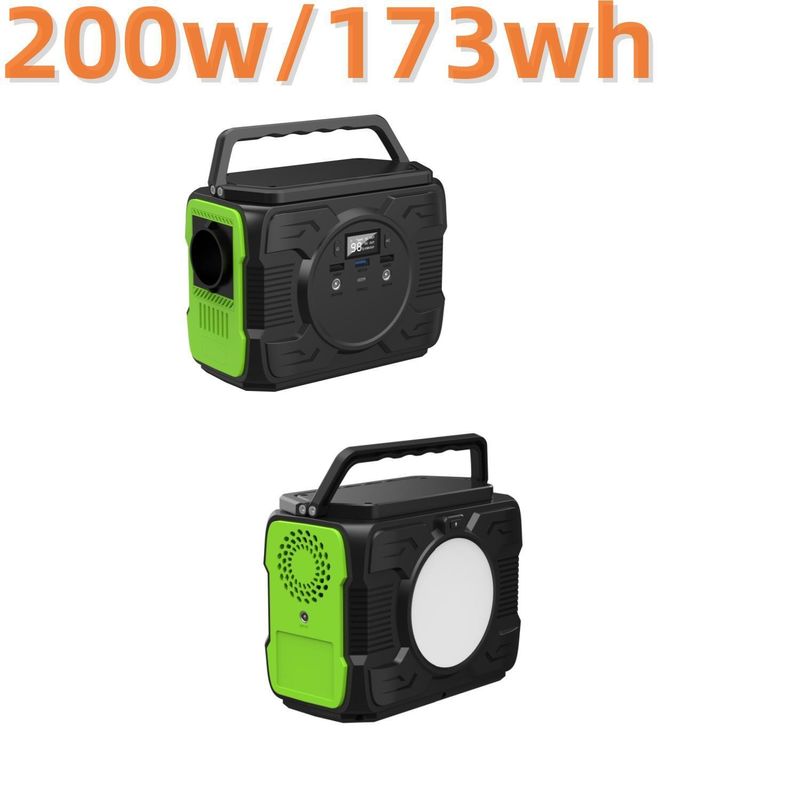 दक्षिण अमेरिका के लिए 200W कैम्पिंग पावर स्टेशन रिचार्जेबल सोलर जनरेटर ऊर्जा प्रणाली