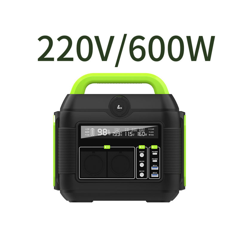 लिथियम बैटरी 600W कैम्पिंग मिनी पोर्टेबल एसी आउटलेट पावर बैंक 110V 220V सभी ब्रांडों के लिए