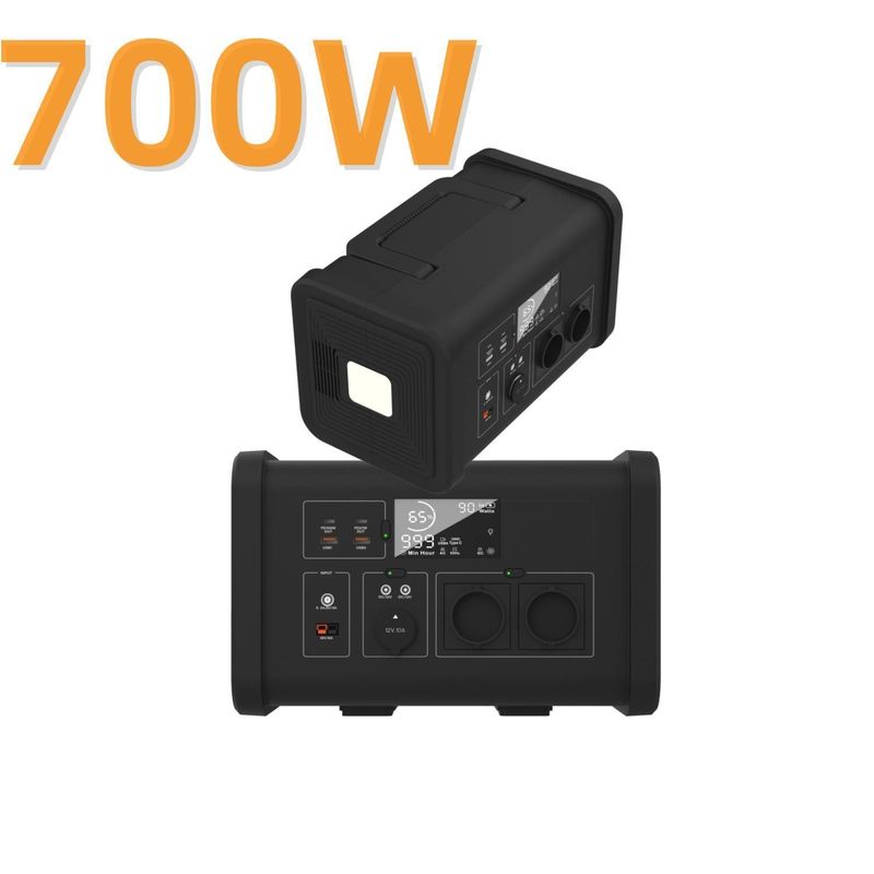200W 300W 600W 700W बालकनी ऊर्जा भंडारण और 1 के साथ पोर्टेबल होम सोलर पावर सिस्टम