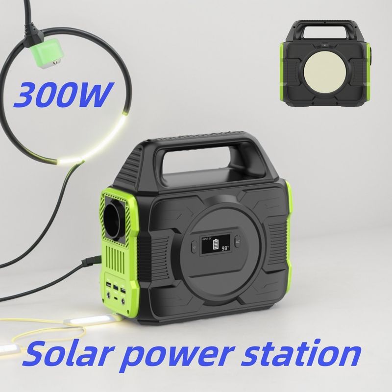 S3 संगत 300W 500W पोर्टेबल सौर मोबाइल पावर जनरेटर स्टेशन के साथ आउटडोर