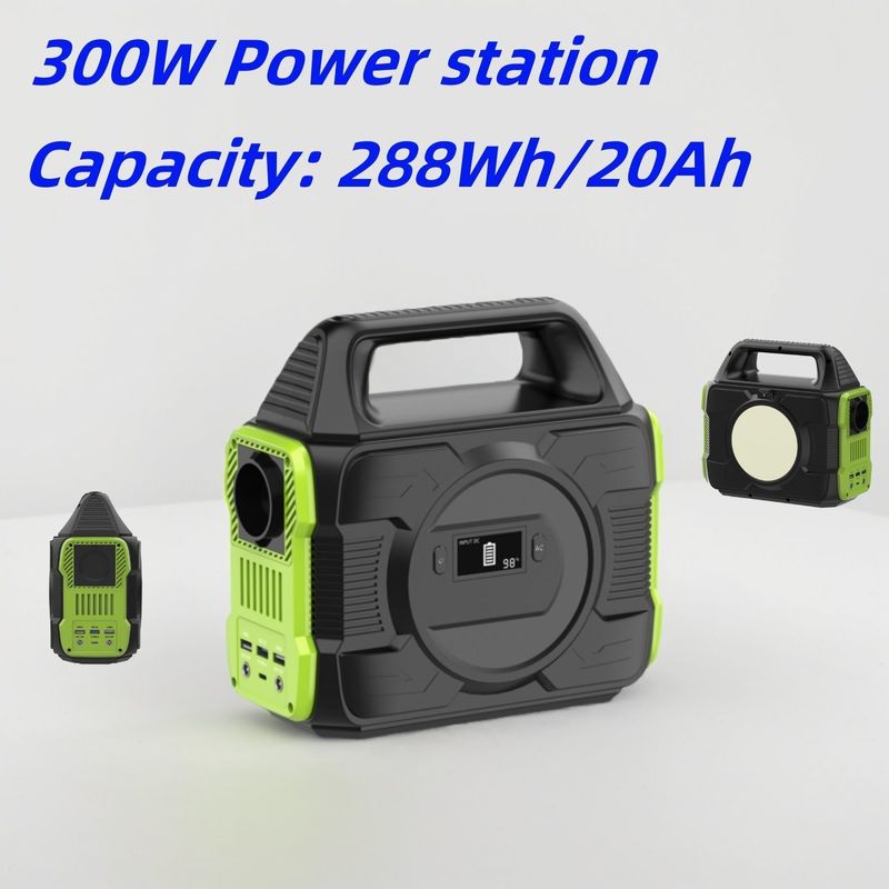 एमपीपीटी प्रौद्योगिकी 300W एसी/डीसी आउटपुट सॉकेट बालकनी ड्रोन और कंप्यूटर के लिए पोर्टेबल मोबाइल पावर स्टेशन
